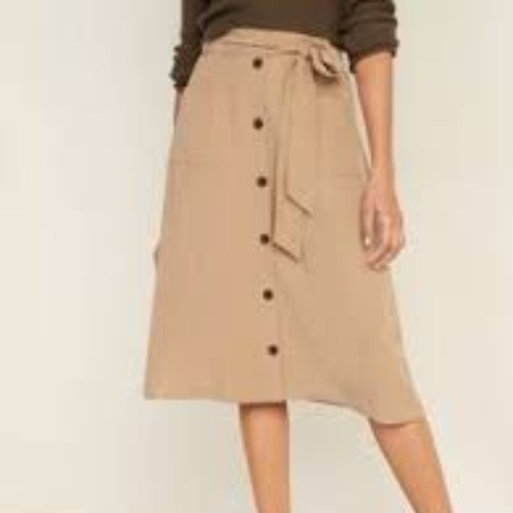 Old Navy Tie-Belt Utility Midi Skirt for Women